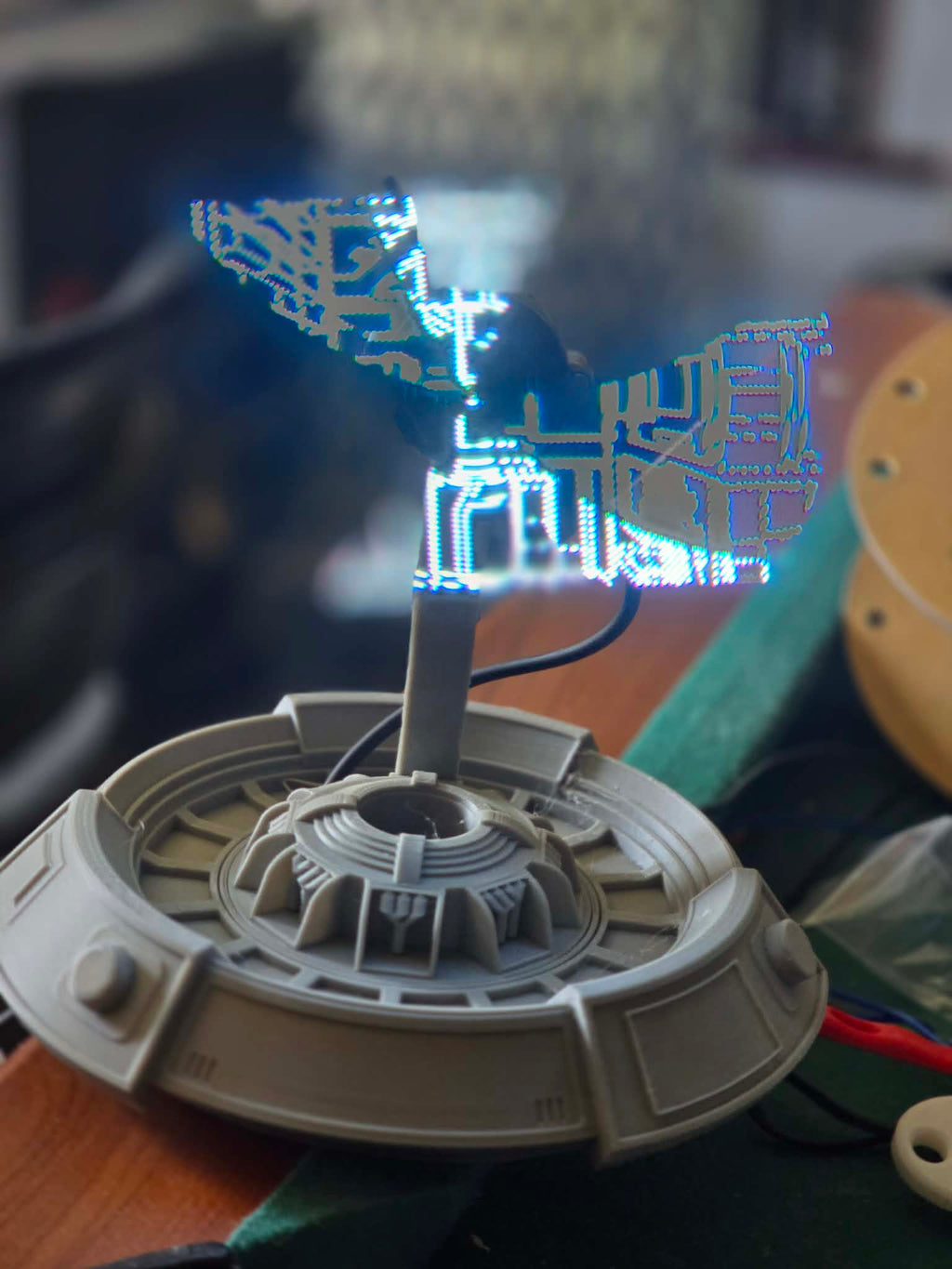Fichier vidéo de fan d'hologramme Star Wars