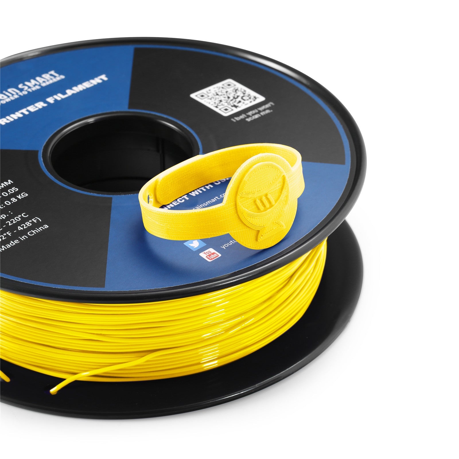 Neon Gelb, Cyberpunk Farbe TPU 1,75 mm Filament 0,8 kg/1,76 lb