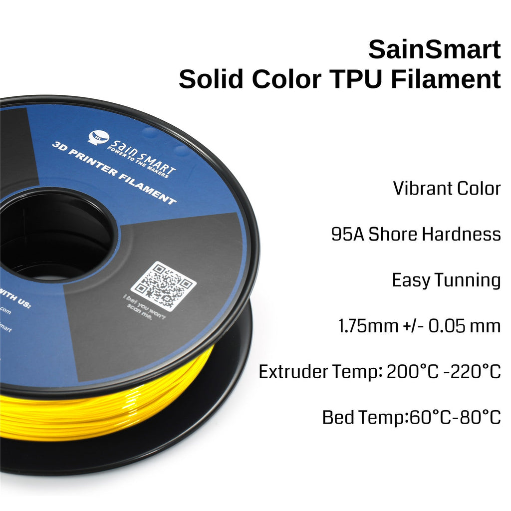 Neon Gelb, Cyberpunk Farbe TPU 1,75 mm Filament 0,8 kg/1,76 lb