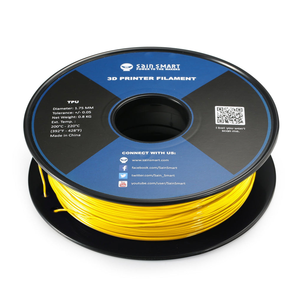 Neon Gelb, Cyberpunk Farbe TPU 1,75 mm Filament 0,8 kg/1,76 lb