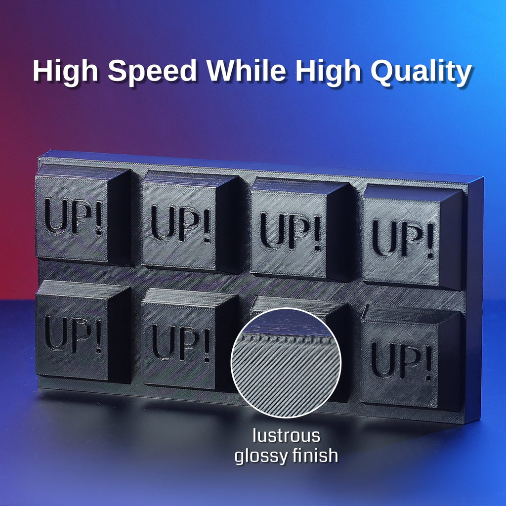 GT-3 High-Speed PETG Filament, glänzend, 1,75mm, +/-0,04mm, 1KG, Schwarz Weiß Transparent