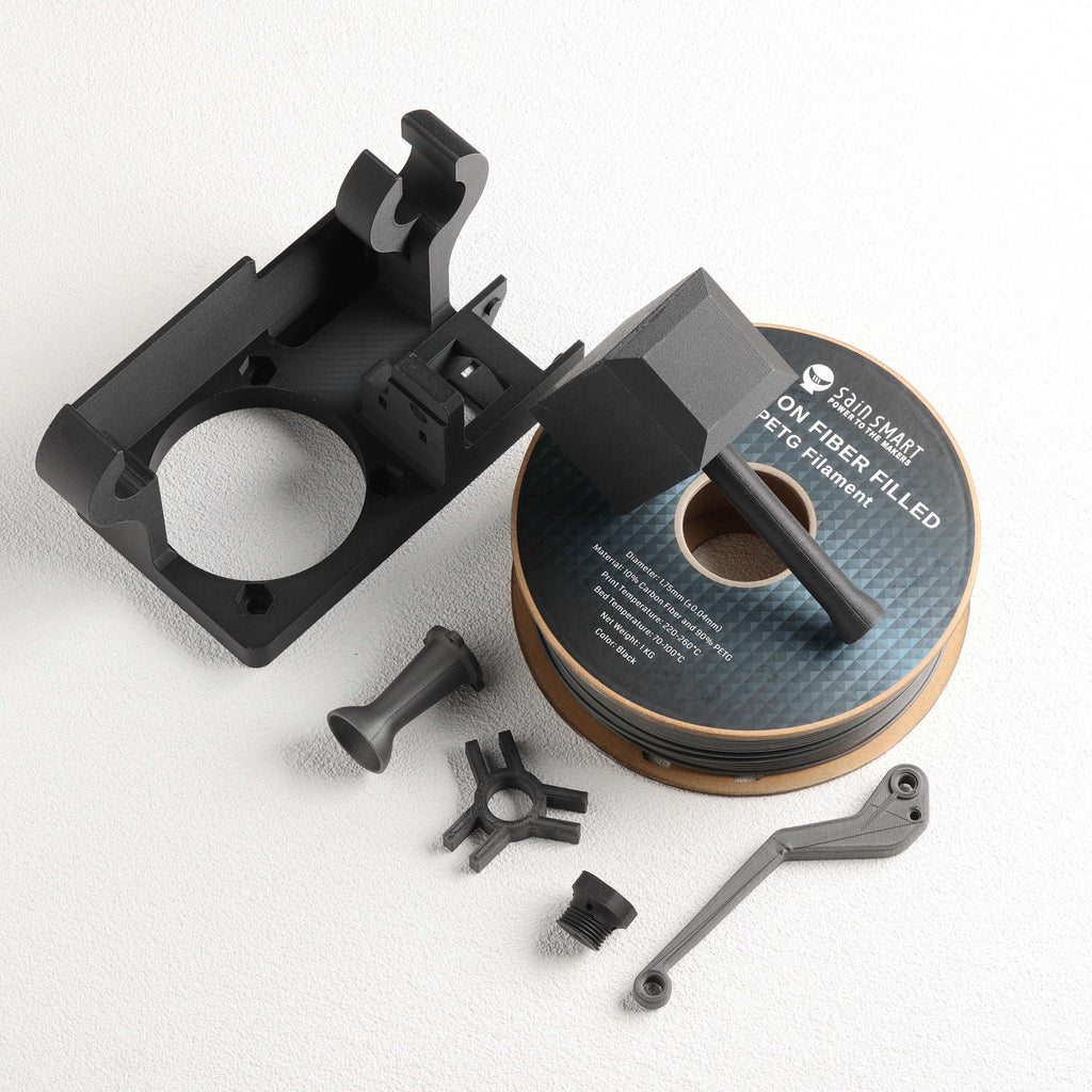 Schwarzes Bronze-Kohlefaser-PETG-Filament, 1,75 mm, Genauigkeit +/-0,04 mm, 1 kg (2,2 lbs)