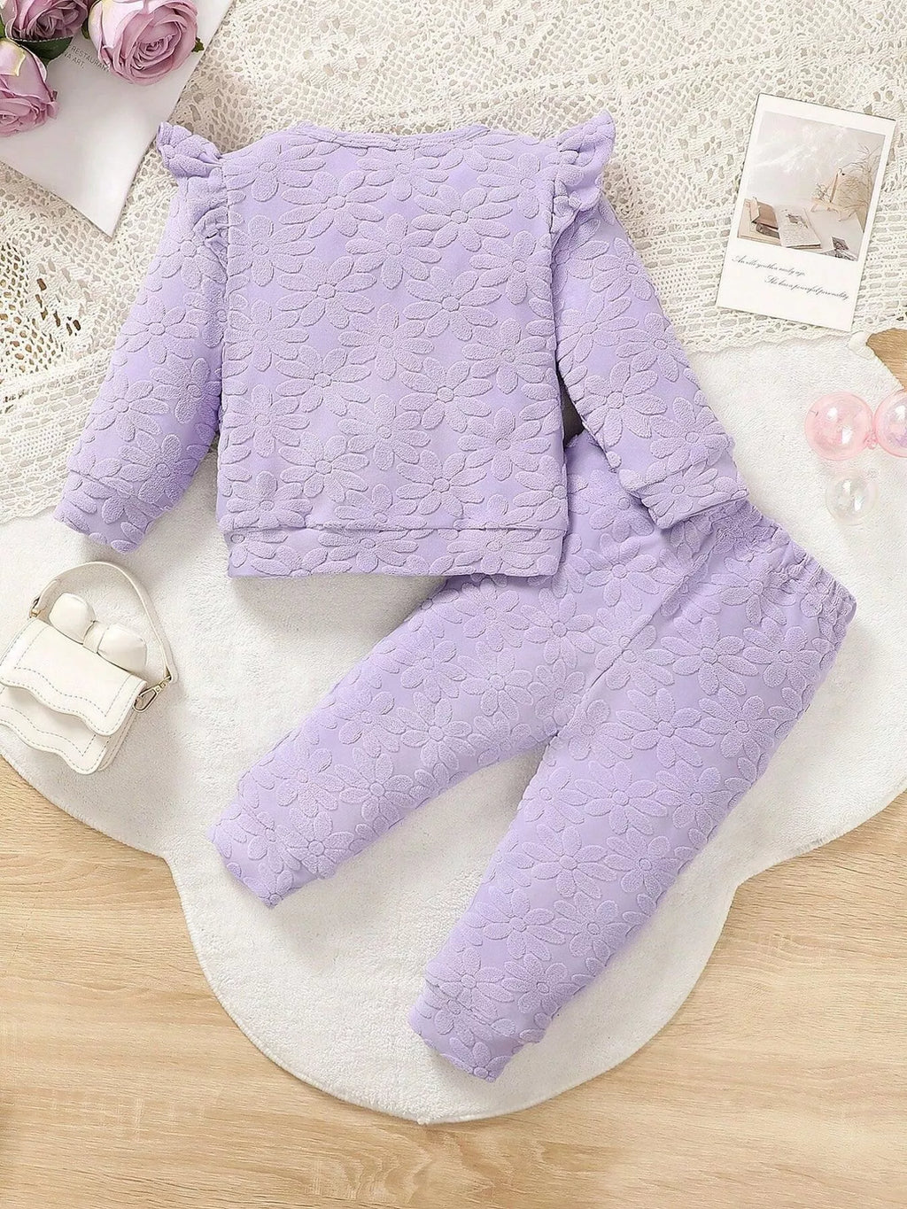 Kinder-Outfit-Set „Mamas Beste Freundin“ mit Textur