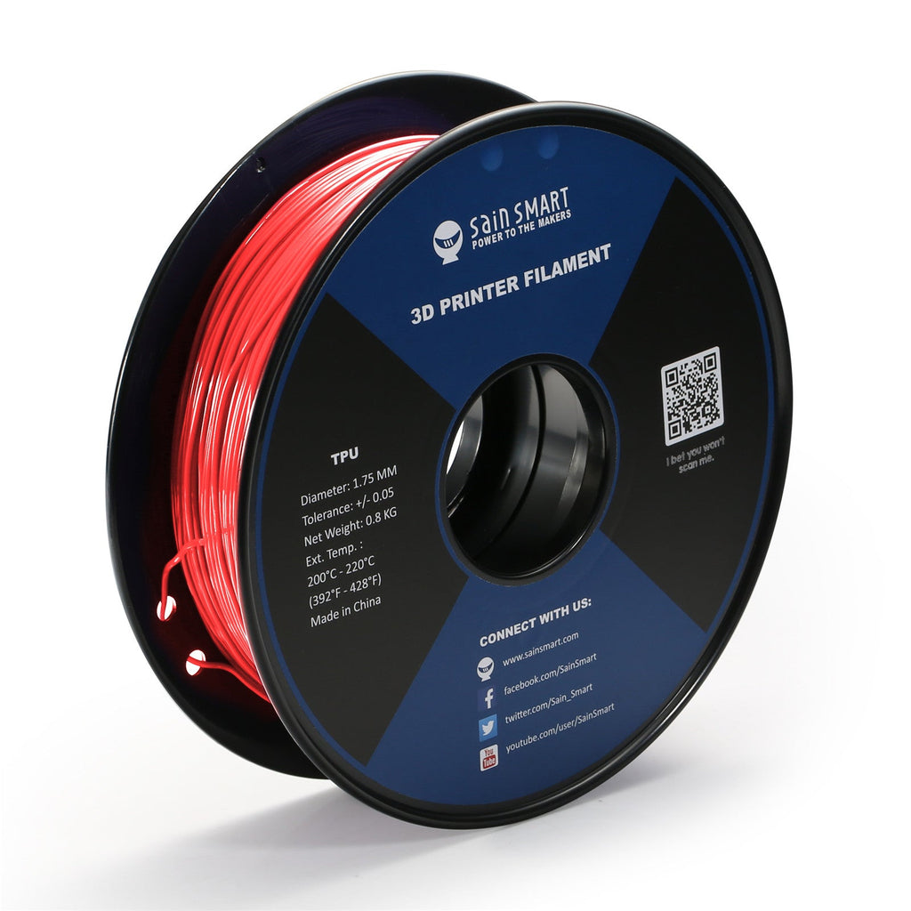 Neon Scarlet, Cyberpunk Farbe TPU 1.75mm Filament 0.8kg/1.76lb