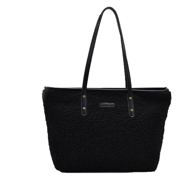 Damenhandtaschen Neue Lammleder-Taschen Achsel-Umhängetaschen Mode Große Kapazität Tragetaschen Handtaschen