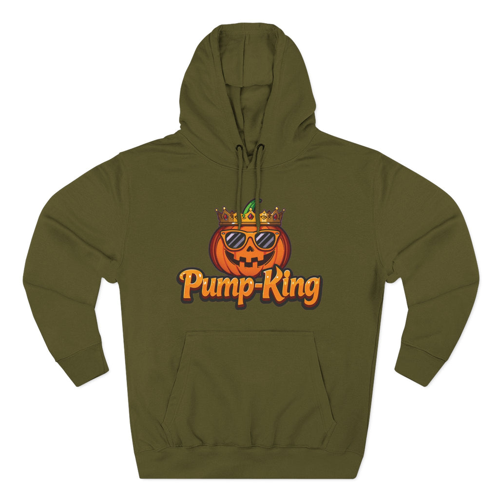 Pump-King Halloween Hoodie, Gemütliches Fleece-Sweatshirt für den Herbst, Lustige Kürbis-Kleidung, Herbst-Stil, Perfekt für Halloween-Feiern