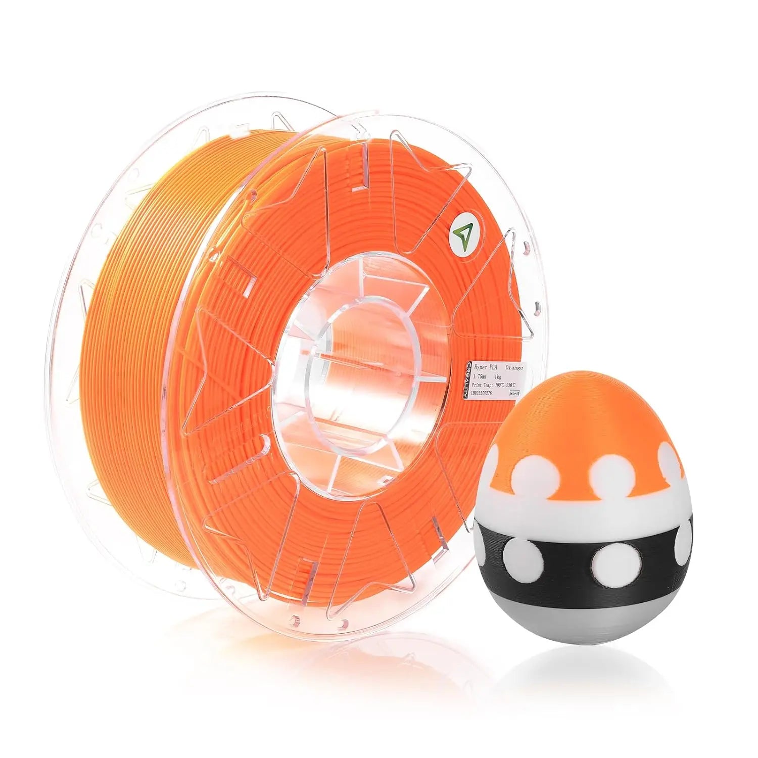 Creality Hyper RFID PLA Filament 1,75 mm, 3D-Drucker-Filament für hohe Geschwindigkeiten von 30-600 mm/s, unterstützt CFS, 2,2 LBS (1 KG) Spule, Maßhaltigkeit +/- 0,03 mm