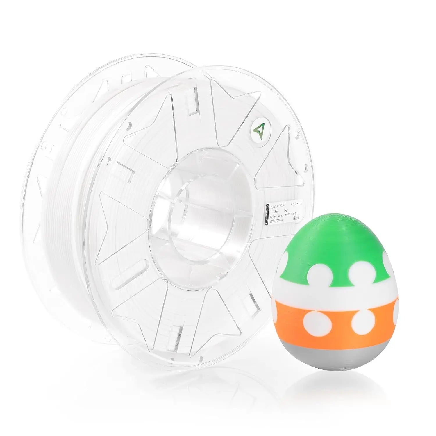 Creality Hyper RFID PLA Filament 1,75 mm, 3D-Drucker-Filament für hohe Geschwindigkeiten von 30-600 mm/s, unterstützt CFS, 2,2 LBS (1 KG) Spule, Maßhaltigkeit +/- 0,03 mm