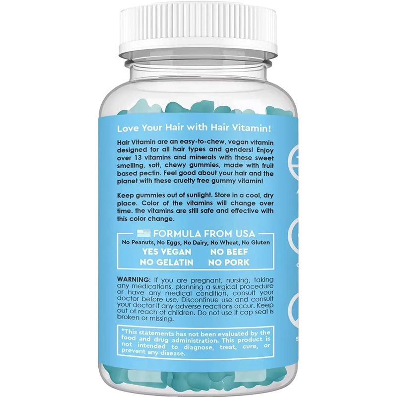 Gummies capillaires à la biotine pour la pousse des cheveux