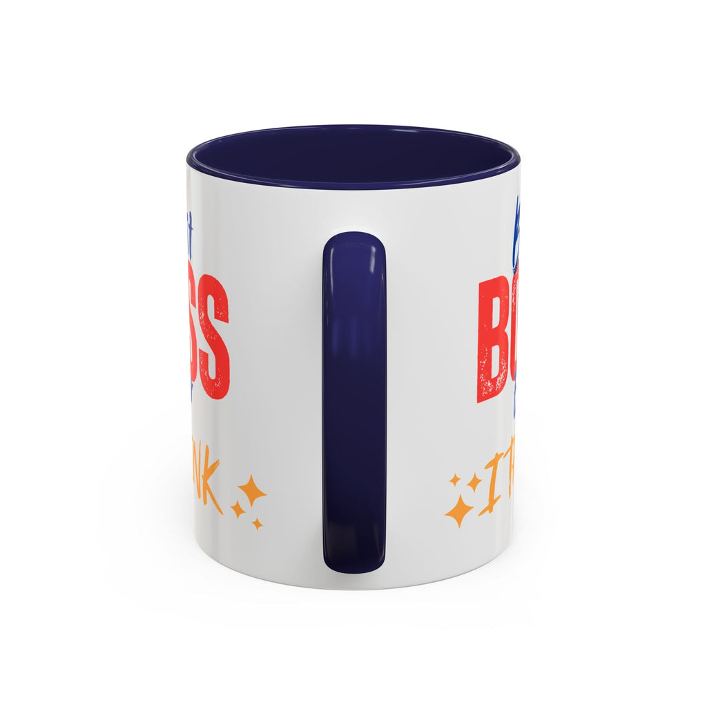 Bester Chef aller Zeiten Akzent-Kaffeetasse - Perfektes Geschenk zum Tag des Chefs, Büro-Dekoration, Motivierendes Trinkgeschirr, Lustige Kaffeetasse