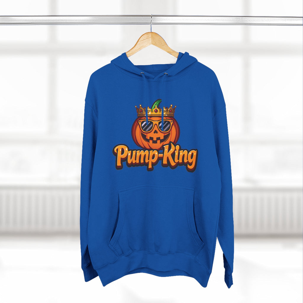 Pump-King Halloween Hoodie, Gemütliches Fleece-Sweatshirt für den Herbst, Lustige Kürbis-Kleidung, Herbst-Stil, Perfekt für Halloween-Feiern