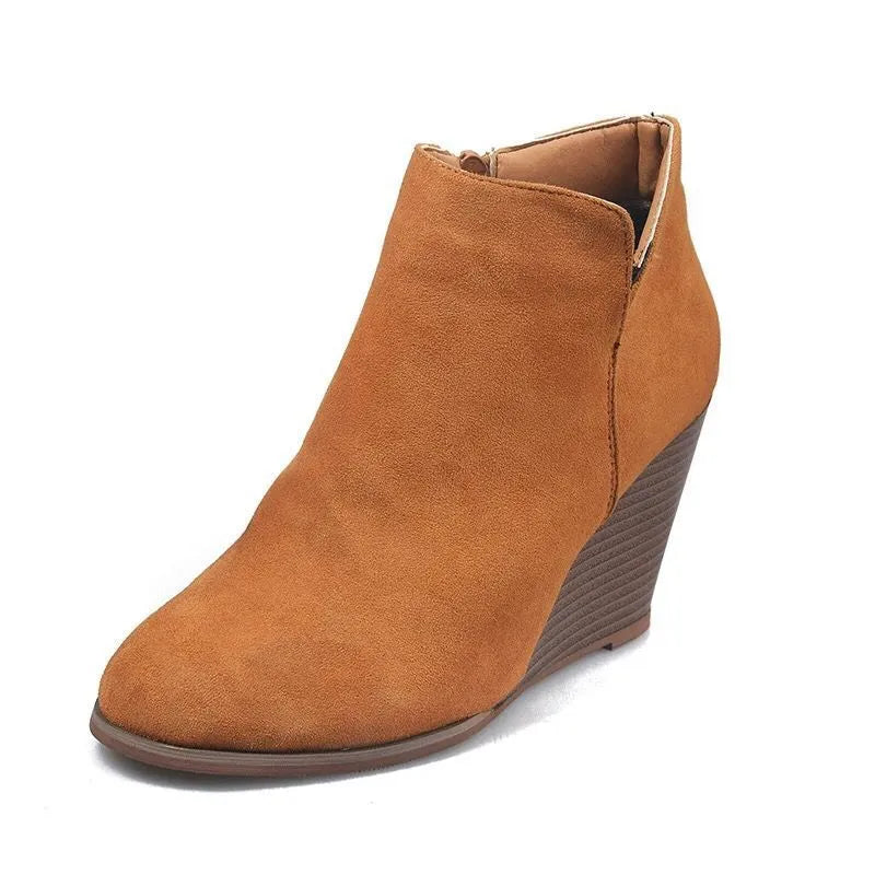 High-Heel-Stiefeletten mit seitlichem Reißverschluss