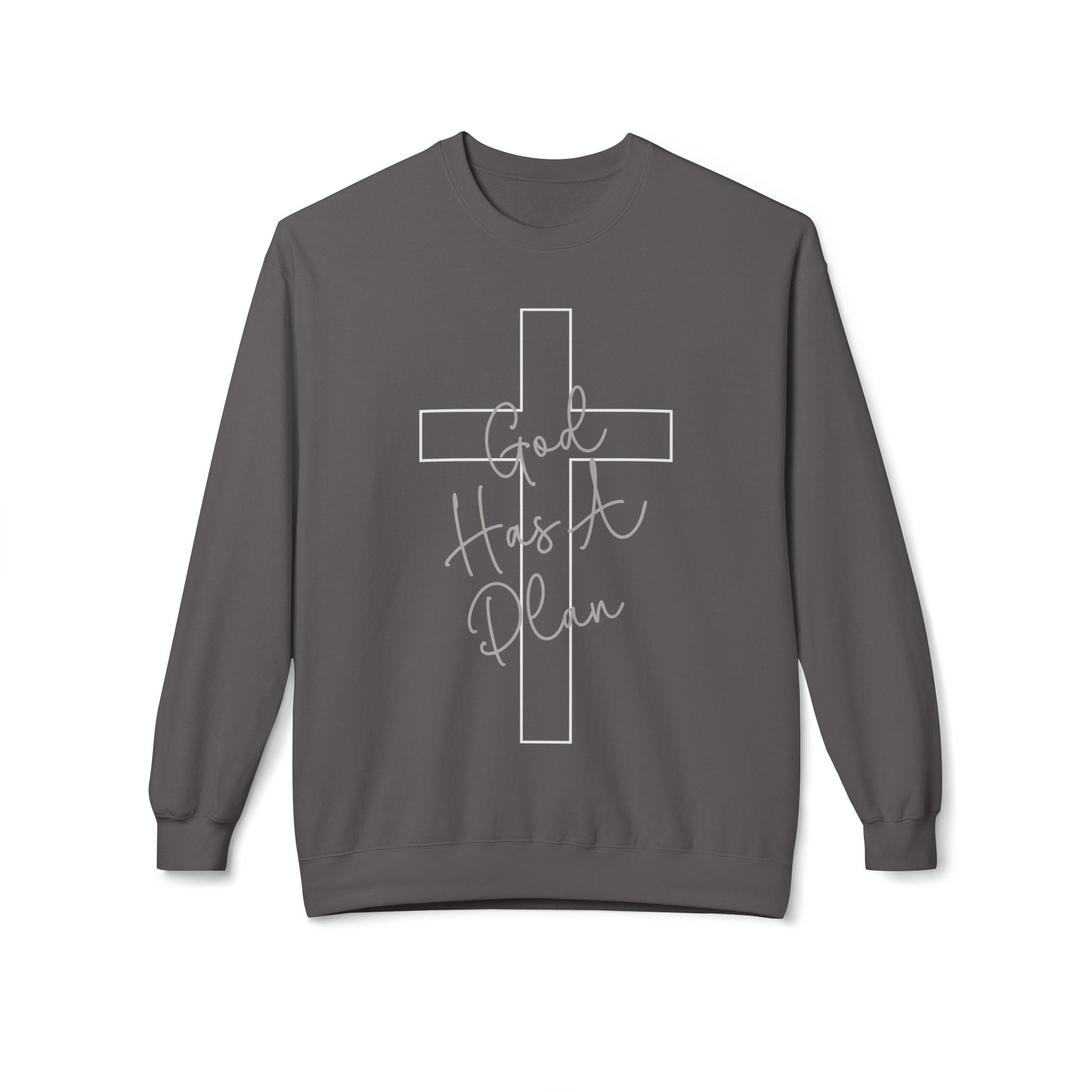 Gott hat einen Plan Rundhals-Sweatshirt – Jeremia 29:11 Christlicher Pullover