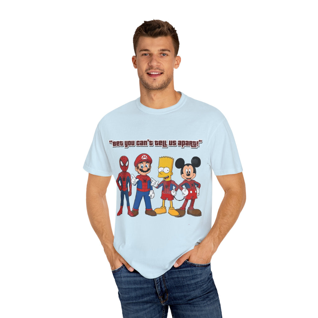 Lustiges Guess Cartoon Tribute Unisex T-Shirt, Fun Grafik-T-Shirt, Perfektes Geschenk für Kinder & Erwachsene, Familien-Bonding, Geburtstag, Freizeitkleidung