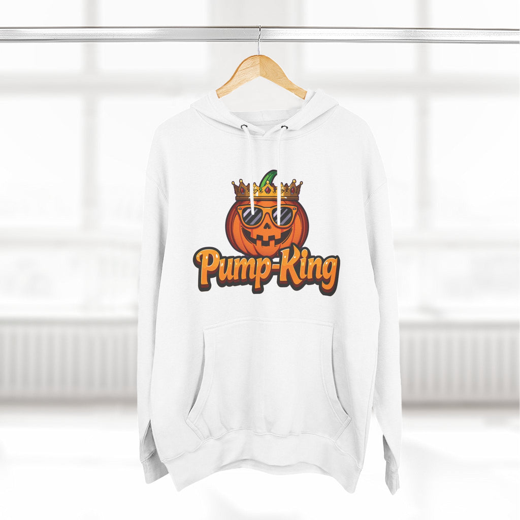 Pump-King Halloween Hoodie, Gemütliches Fleece-Sweatshirt für den Herbst, Lustige Kürbis-Kleidung, Herbst-Stil, Perfekt für Halloween-Feiern