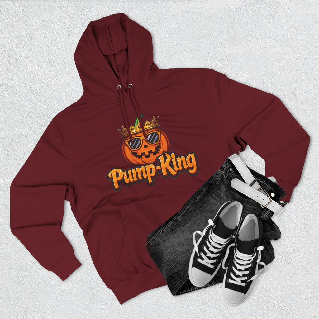 Pump-King Halloween Hoodie, Gemütliches Fleece-Sweatshirt für den Herbst, Lustige Kürbis-Kleidung, Herbst-Stil, Perfekt für Halloween-Feiern