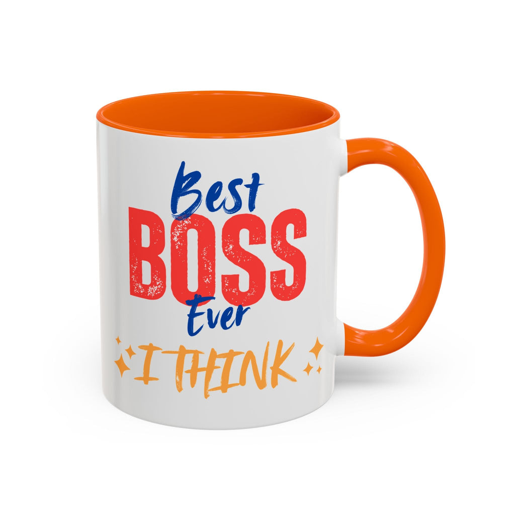 Bester Chef aller Zeiten Akzent-Kaffeetasse - Perfektes Geschenk zum Tag des Chefs, Büro-Dekoration, Motivierendes Trinkgeschirr, Lustige Kaffeetasse