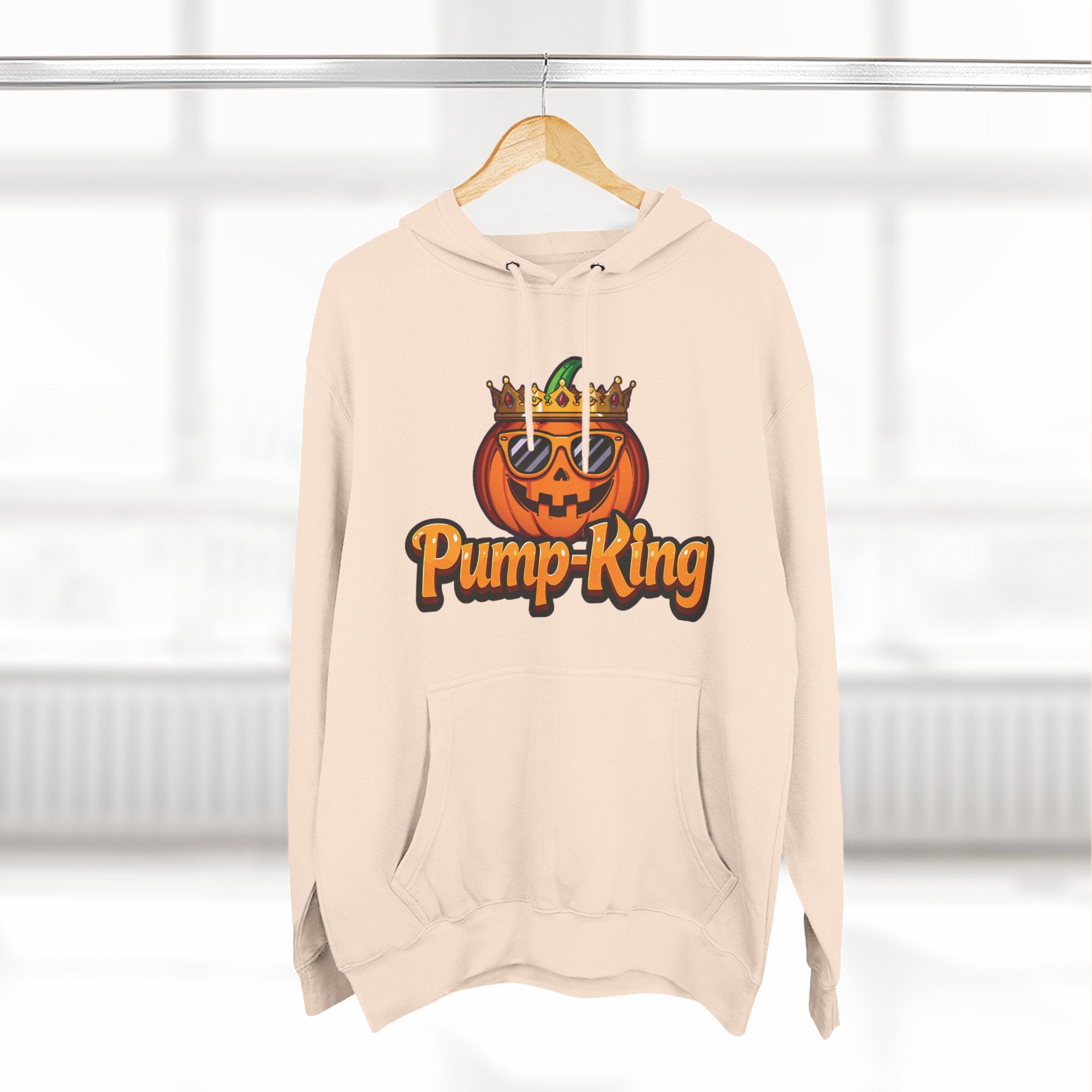 Pump-King Halloween Hoodie, Gemütliches Fleece-Sweatshirt für den Herbst, Lustige Kürbis-Kleidung, Herbst-Stil, Perfekt für Halloween-Feiern