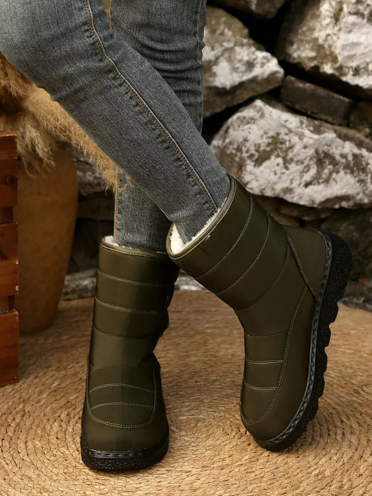 Bottes de neige imperméables et chaudes
