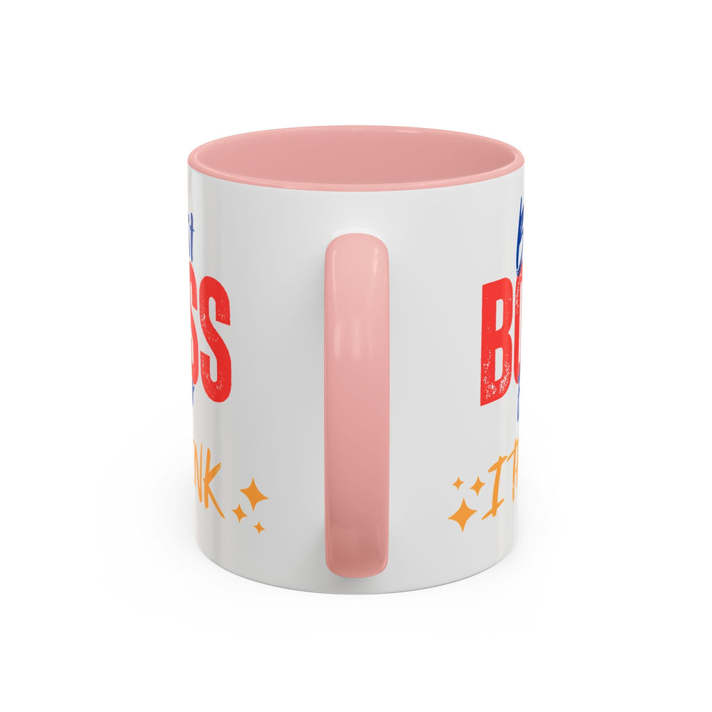 Bester Chef aller Zeiten Akzent-Kaffeetasse - Perfektes Geschenk zum Tag des Chefs, Büro-Dekoration, Motivierendes Trinkgeschirr, Lustige Kaffeetasse