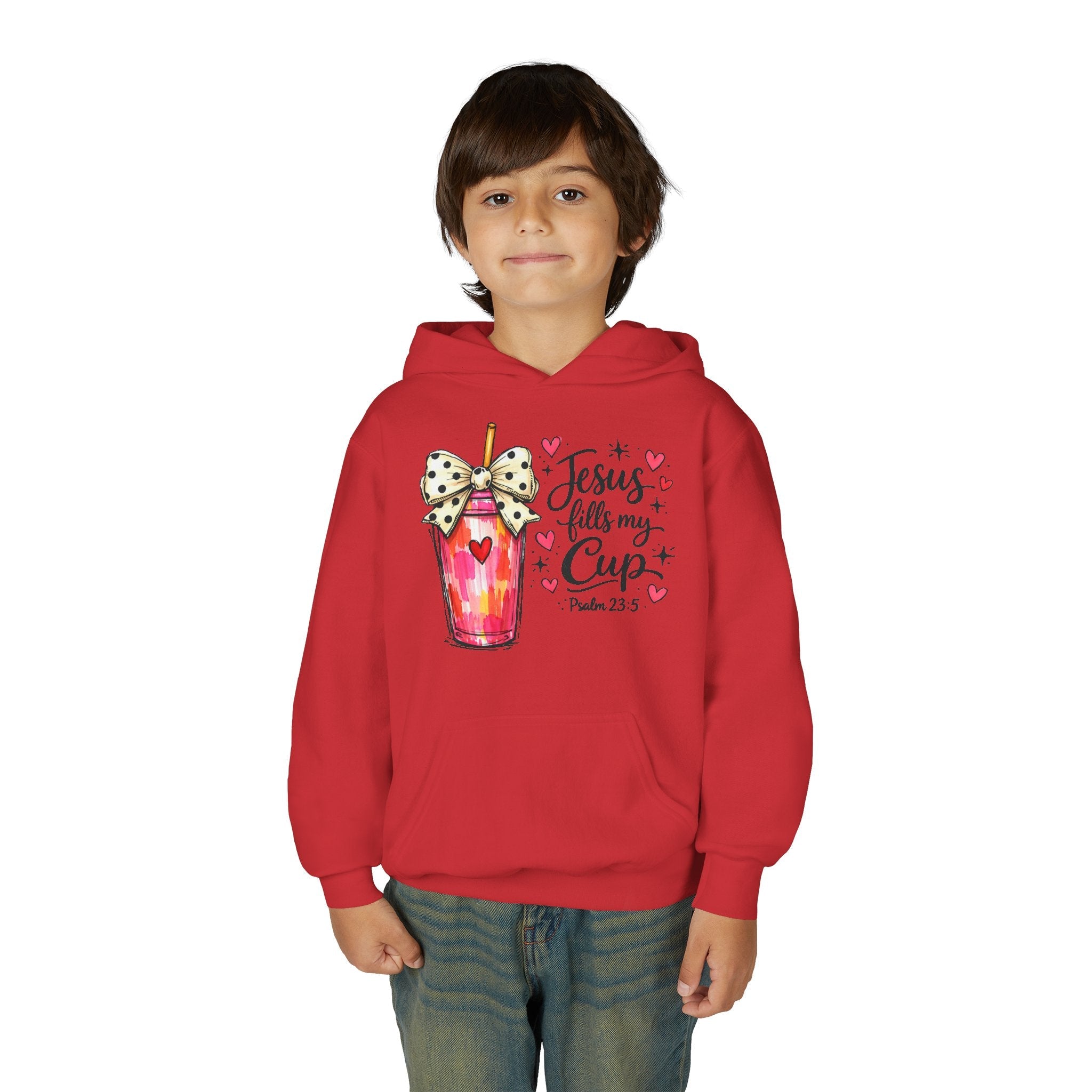 Jesus Fills My Cup Hoodie | Psalm 23 Christlicher Glaube Kinder