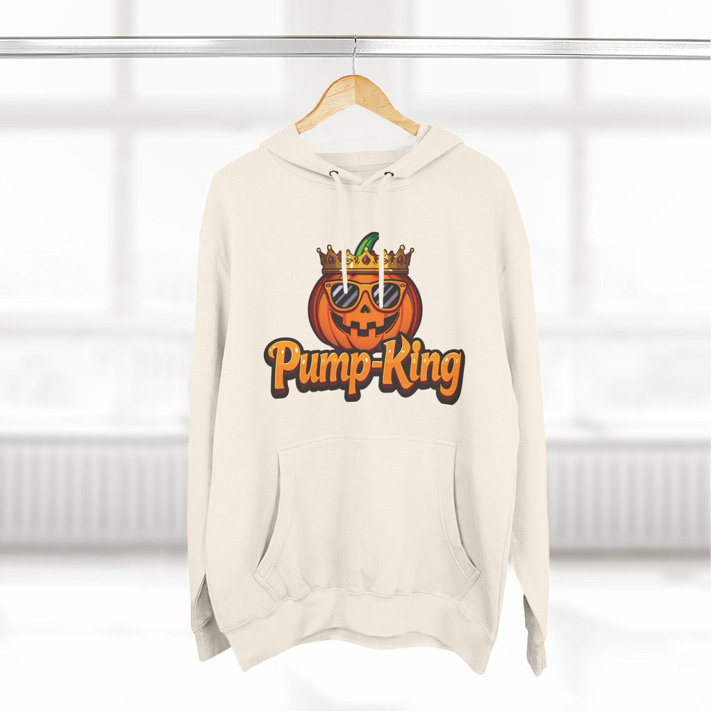 Pump-King Halloween Hoodie, Gemütliches Fleece-Sweatshirt für den Herbst, Lustige Kürbis-Kleidung, Herbst-Stil, Perfekt für Halloween-Feiern
