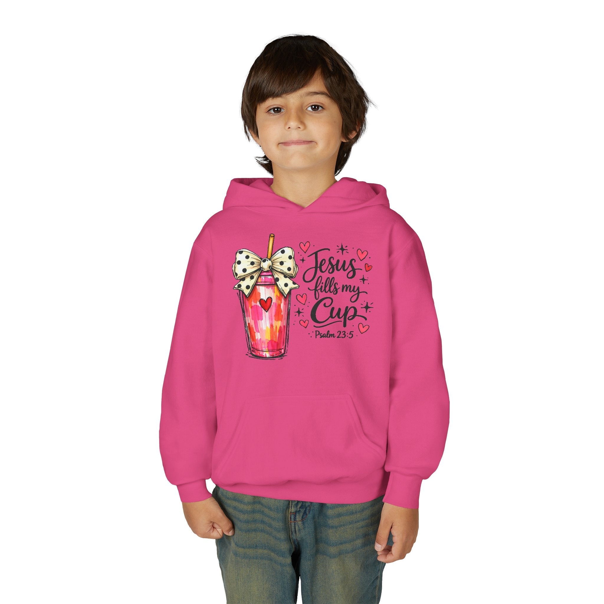 Jesus Fills My Cup Hoodie | Psalm 23 Christlicher Glaube Kinder