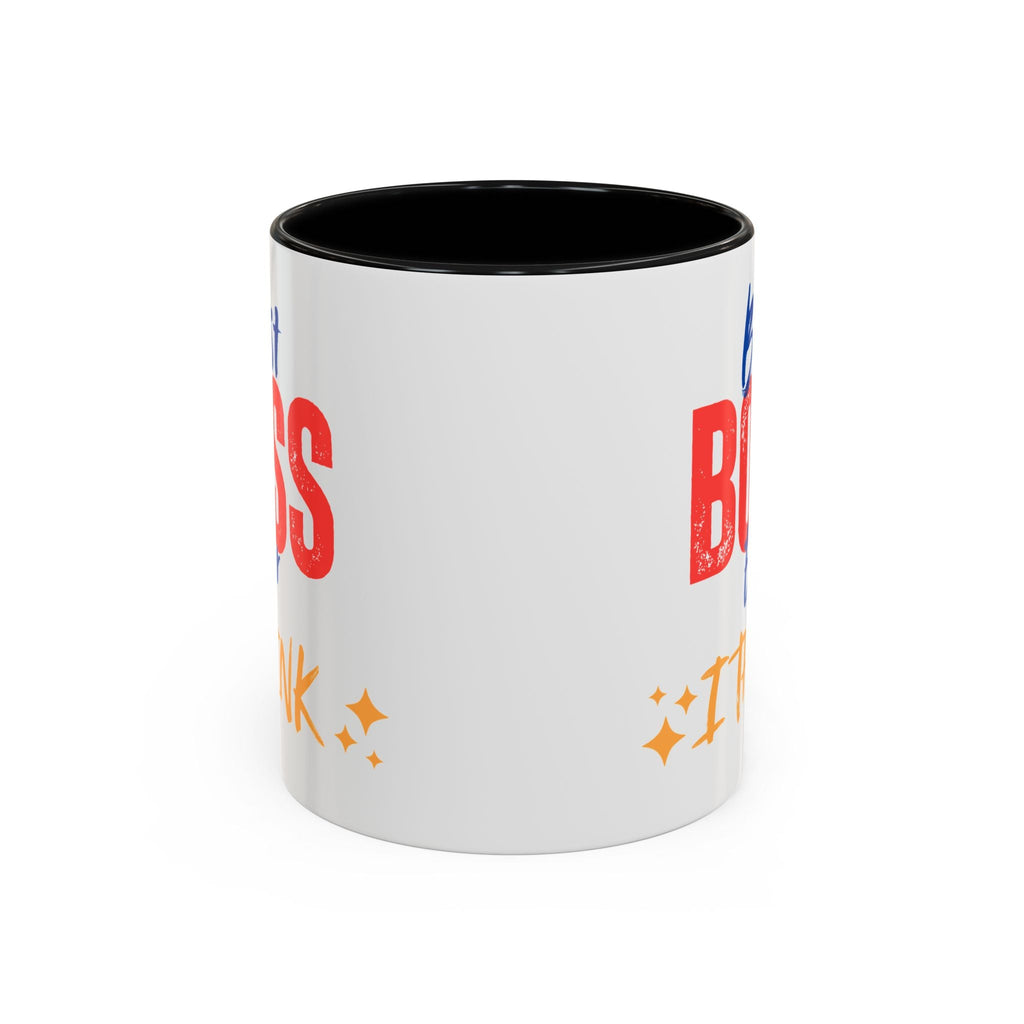 Bester Chef aller Zeiten Akzent-Kaffeetasse - Perfektes Geschenk zum Tag des Chefs, Büro-Dekoration, Motivierendes Trinkgeschirr, Lustige Kaffeetasse