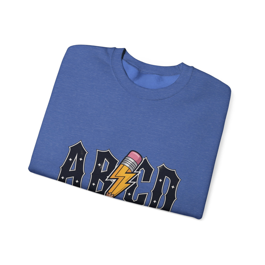 Back to School Rundhals-Sweatshirt, Unisex-Sweatshirt, Leichter Pullover, Schulkleidung, Lehrergeschenk, Trendige Mode