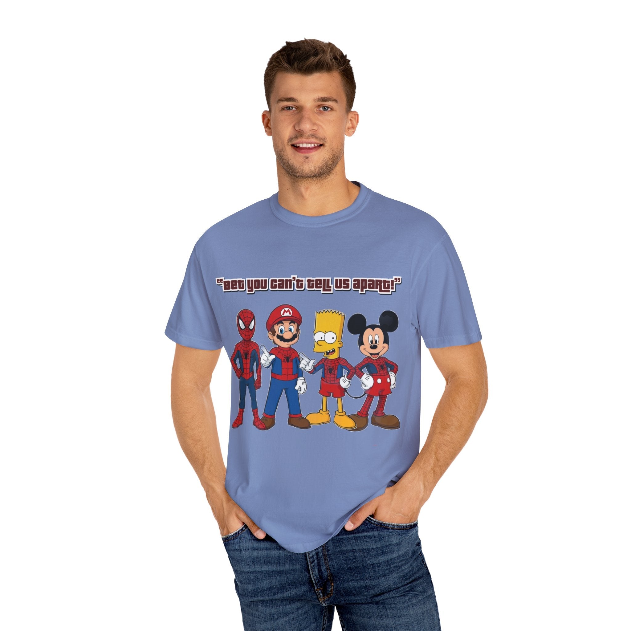 Lustiges Guess Cartoon Tribute Unisex T-Shirt, Fun Grafik-T-Shirt, Perfektes Geschenk für Kinder & Erwachsene, Familien-Bonding, Geburtstag, Freizeitkleidung