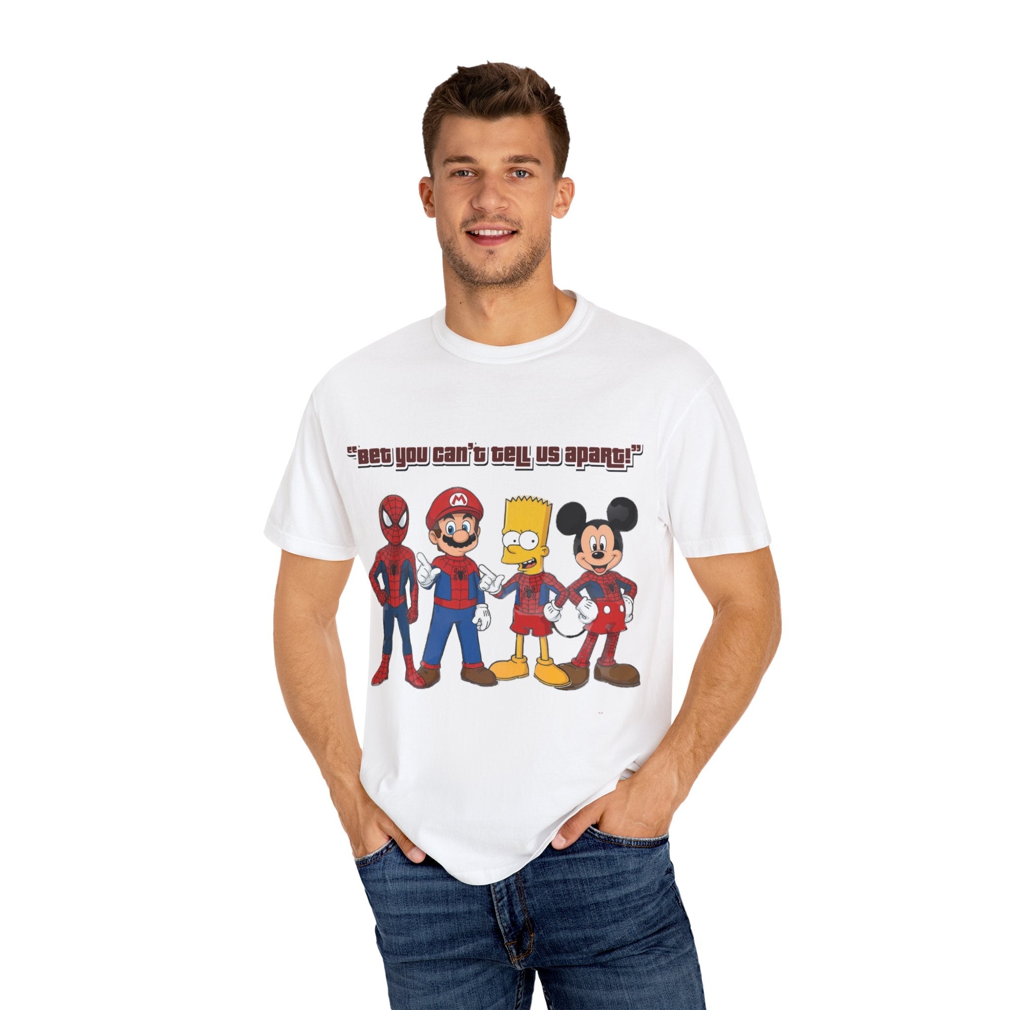 Lustiges Guess Cartoon Tribute Unisex T-Shirt, Fun Grafik-T-Shirt, Perfektes Geschenk für Kinder & Erwachsene, Familien-Bonding, Geburtstag, Freizeitkleidung