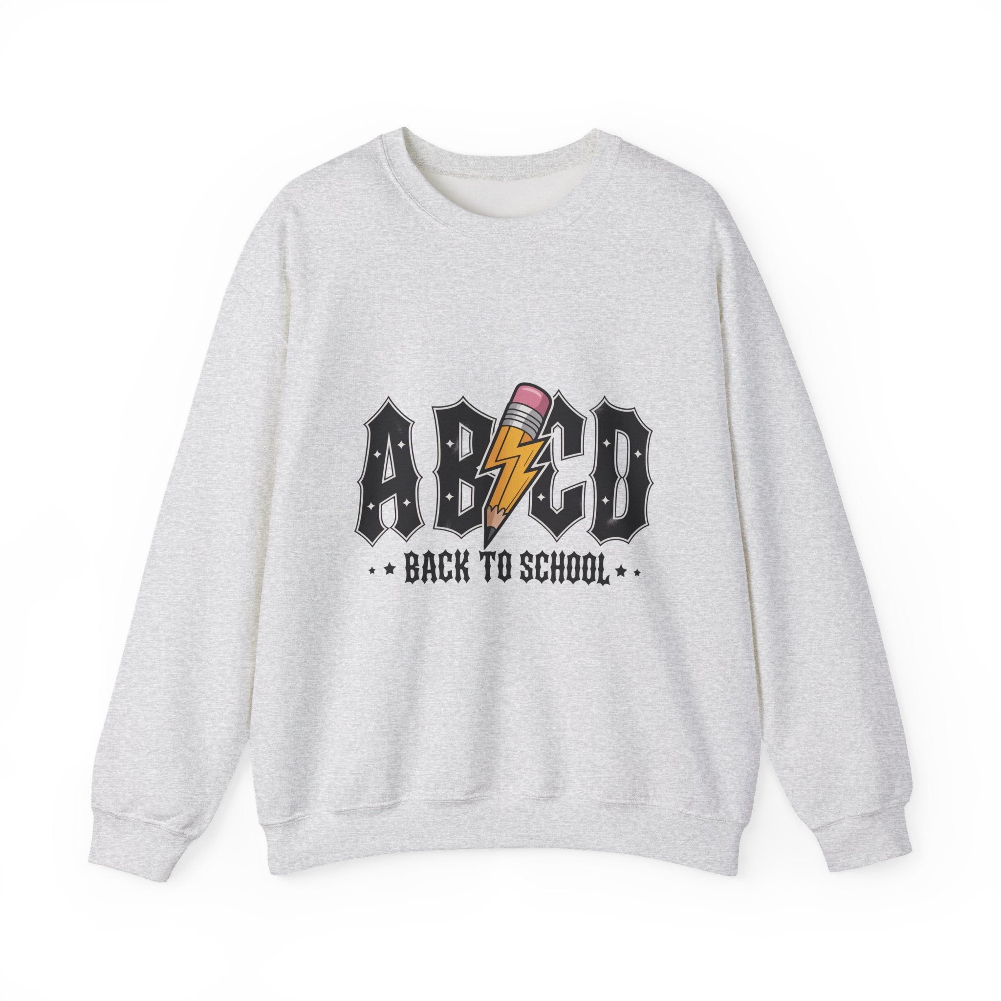 Back to School Rundhals-Sweatshirt, Unisex-Sweatshirt, Leichter Pullover, Schulkleidung, Lehrergeschenk, Trendige Mode
