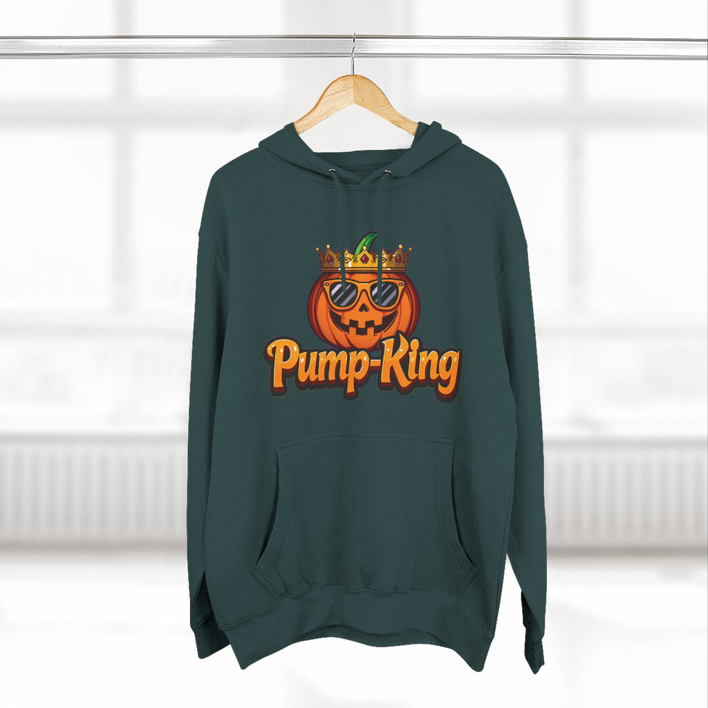 Pump-King Halloween Hoodie, Gemütliches Fleece-Sweatshirt für den Herbst, Lustige Kürbis-Kleidung, Herbst-Stil, Perfekt für Halloween-Feiern