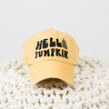 Casquette en toile brodée "Hello Pumpkin"