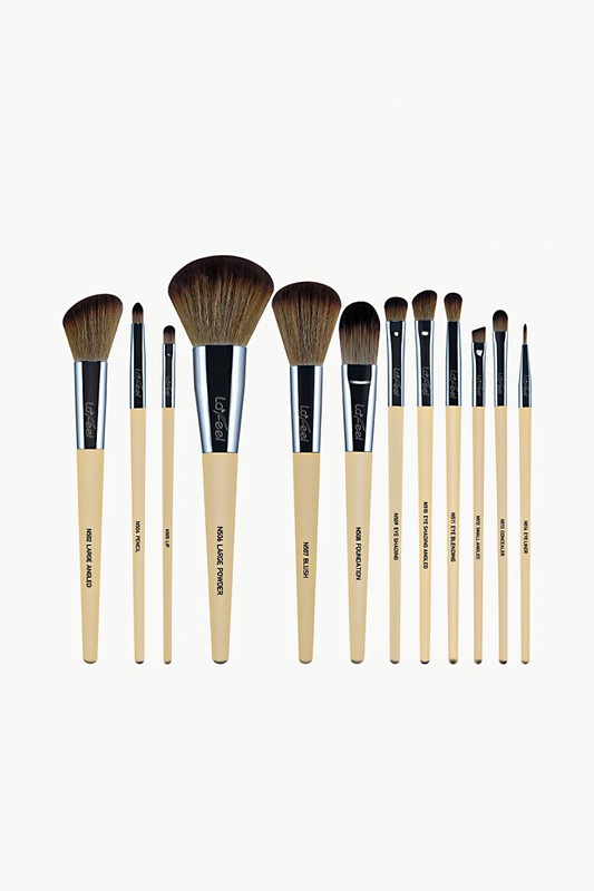 Lafeel Gesichts- und Augenpinsel-Set mit Tasche
