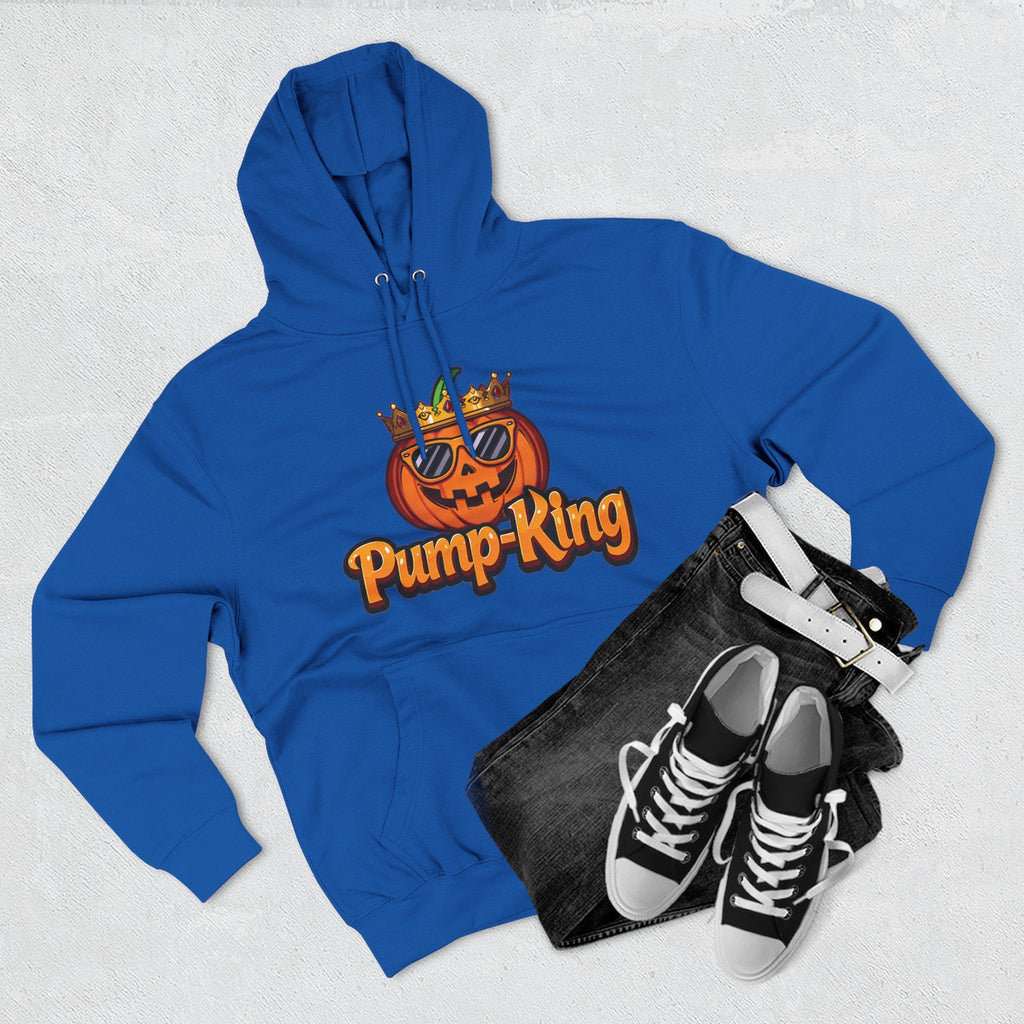 Pump-King Halloween Hoodie, Gemütliches Fleece-Sweatshirt für den Herbst, Lustige Kürbis-Kleidung, Herbst-Stil, Perfekt für Halloween-Feiern