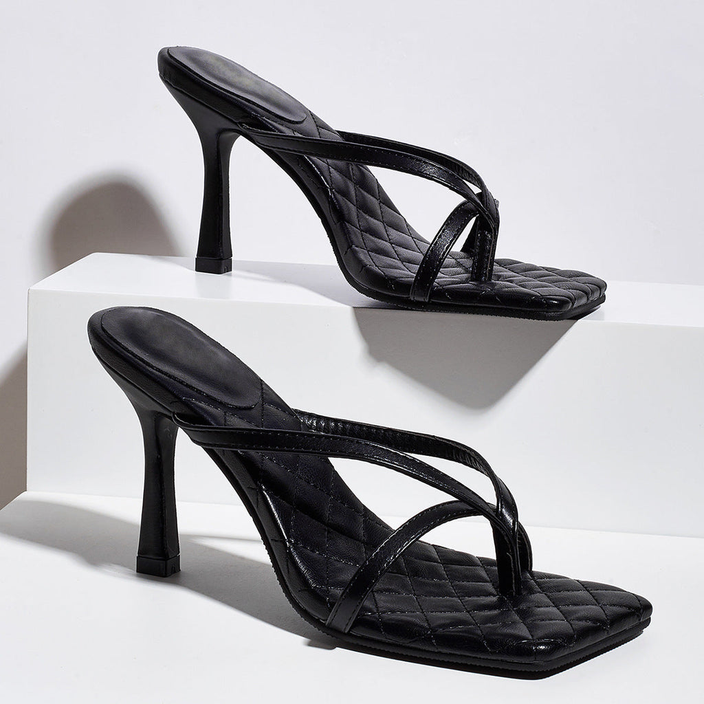 Damenschuhe Übergröße Stiletto High Heels Modische Sexy Sandalen