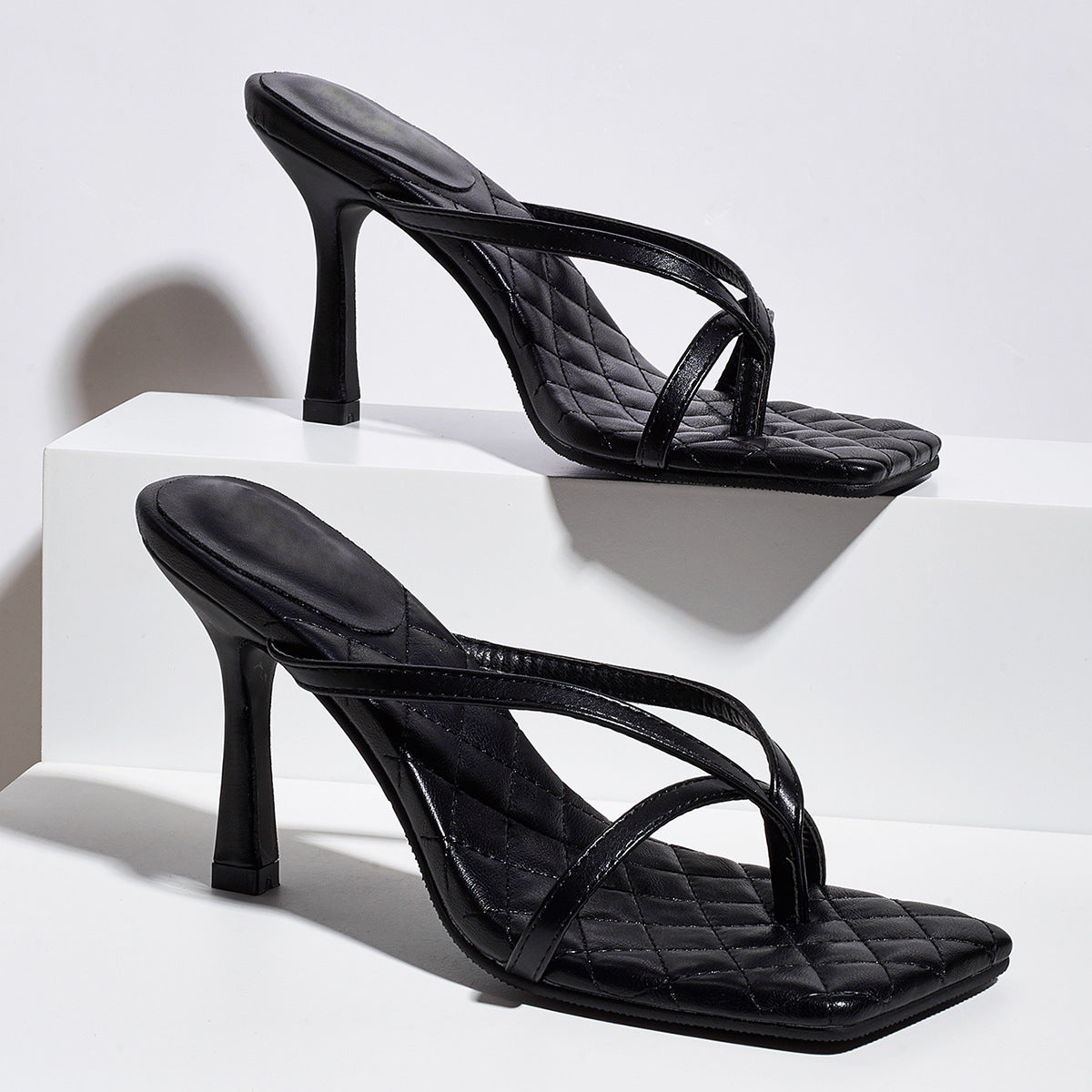 Damenschuhe Übergröße Stiletto High Heels Modische Sexy Sandalen