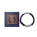 Lila Glasarmband, Glaskristall Persönlichkeit Mode Dekorative Kleidung Accessoires Handgefertigtes Perlenarmband