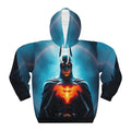 Batman Hommage (anpassbar) AOP Unisex Pullover Hoodie, Superhelden Sweatshirt, Comic-Kleidung, Geek-Mode, Geschenk für Fans, Gemütlicher Layer