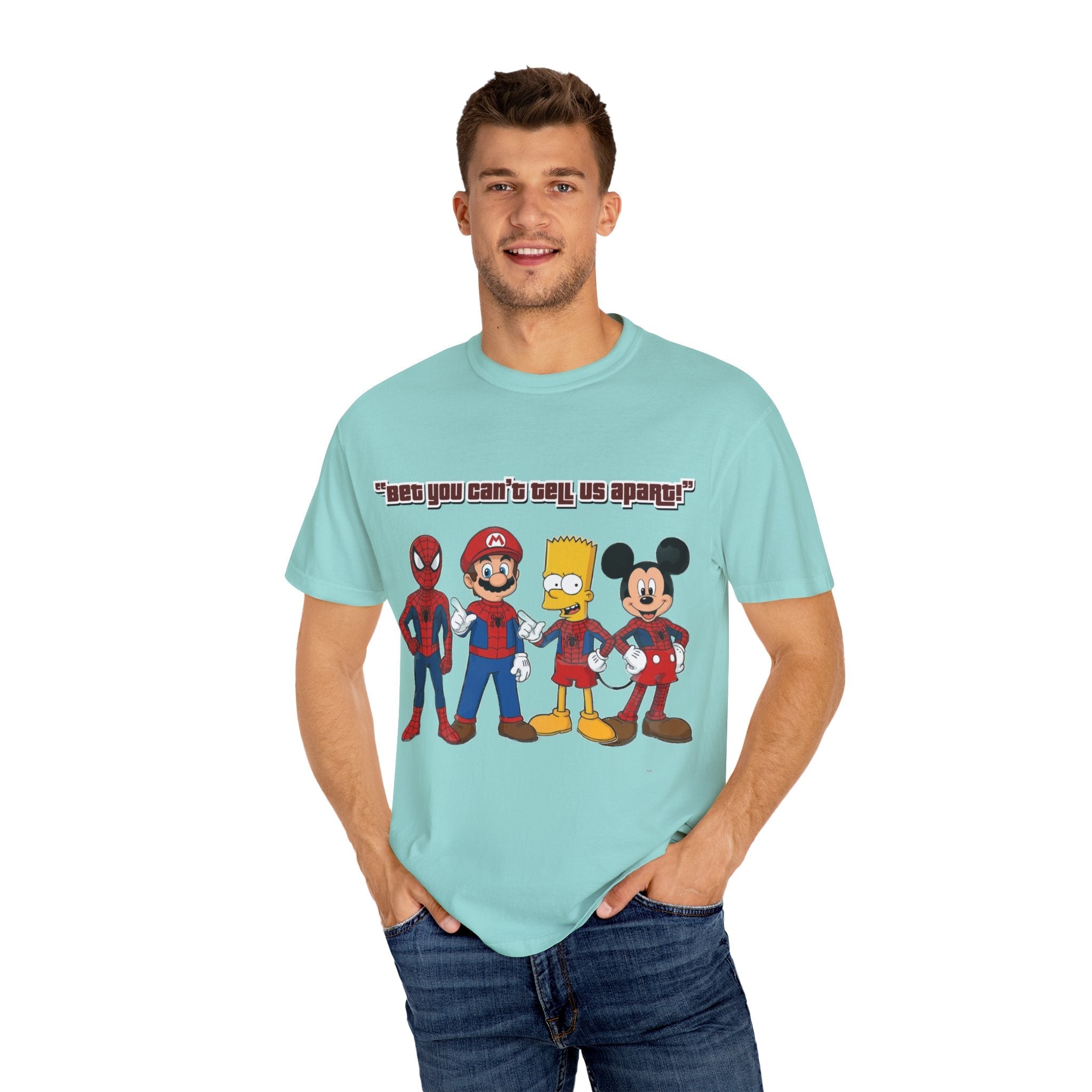 Lustiges Guess Cartoon Tribute Unisex T-Shirt, Fun Grafik-T-Shirt, Perfektes Geschenk für Kinder & Erwachsene, Familien-Bonding, Geburtstag, Freizeitkleidung