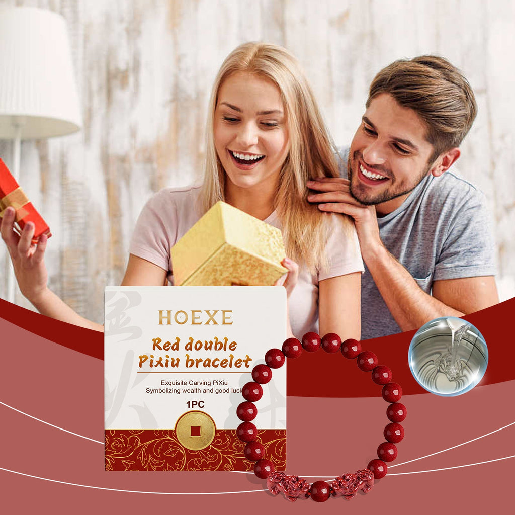 Rotes Doppel-Pixiu-Handstrang-Armband, Design-Sinn, Männer und Frauen universell, Paar-Hand-Ornamente, tragbare Alltagsgeschenke