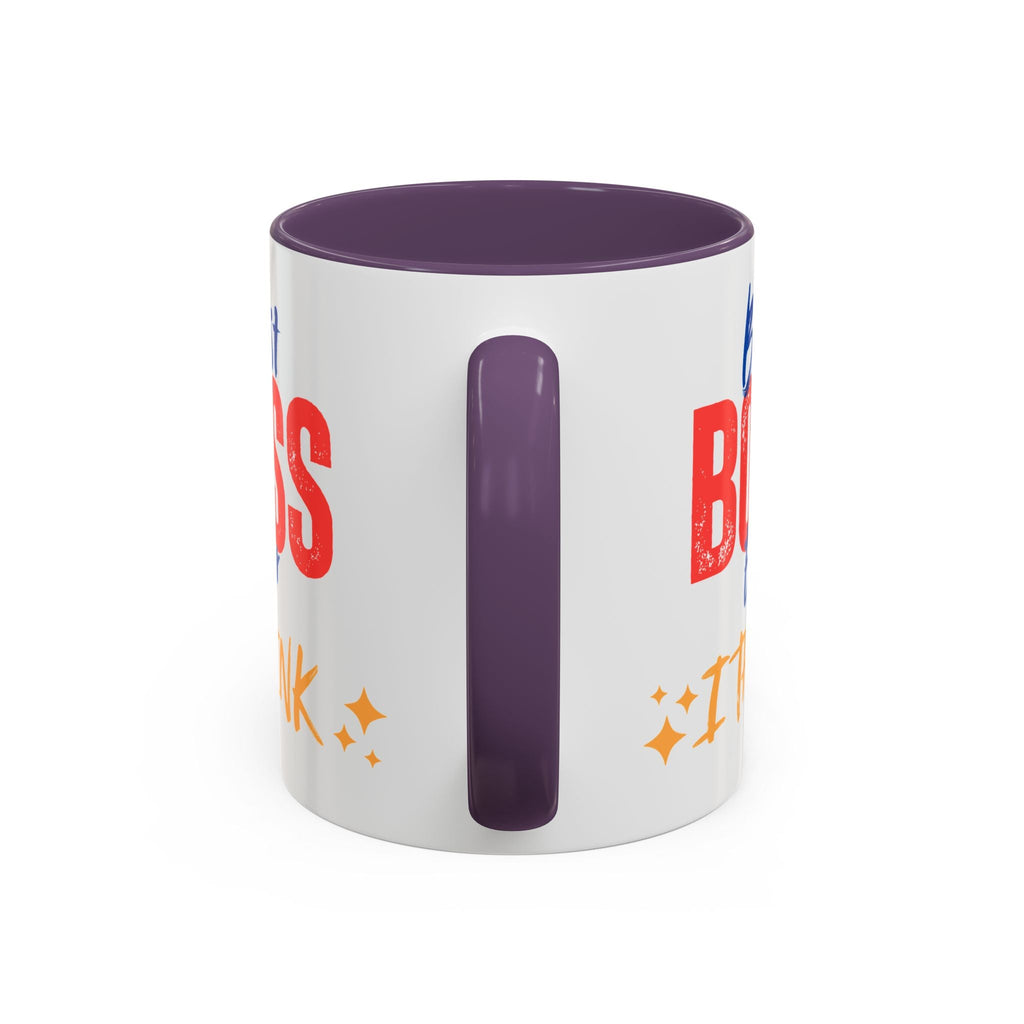 Bester Chef aller Zeiten Akzent-Kaffeetasse - Perfektes Geschenk zum Tag des Chefs, Büro-Dekoration, Motivierendes Trinkgeschirr, Lustige Kaffeetasse