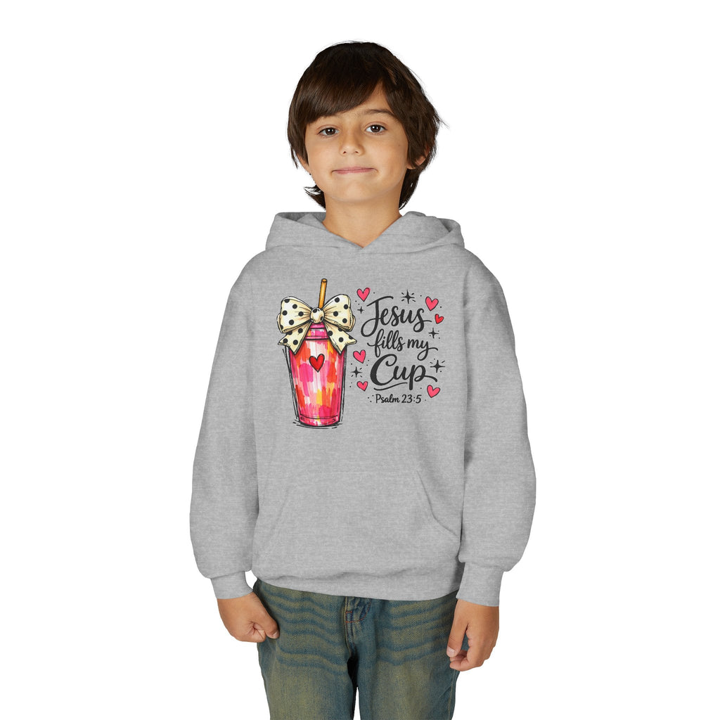 Jesus Fills My Cup Hoodie | Psalm 23 Christlicher Glaube Kinder
