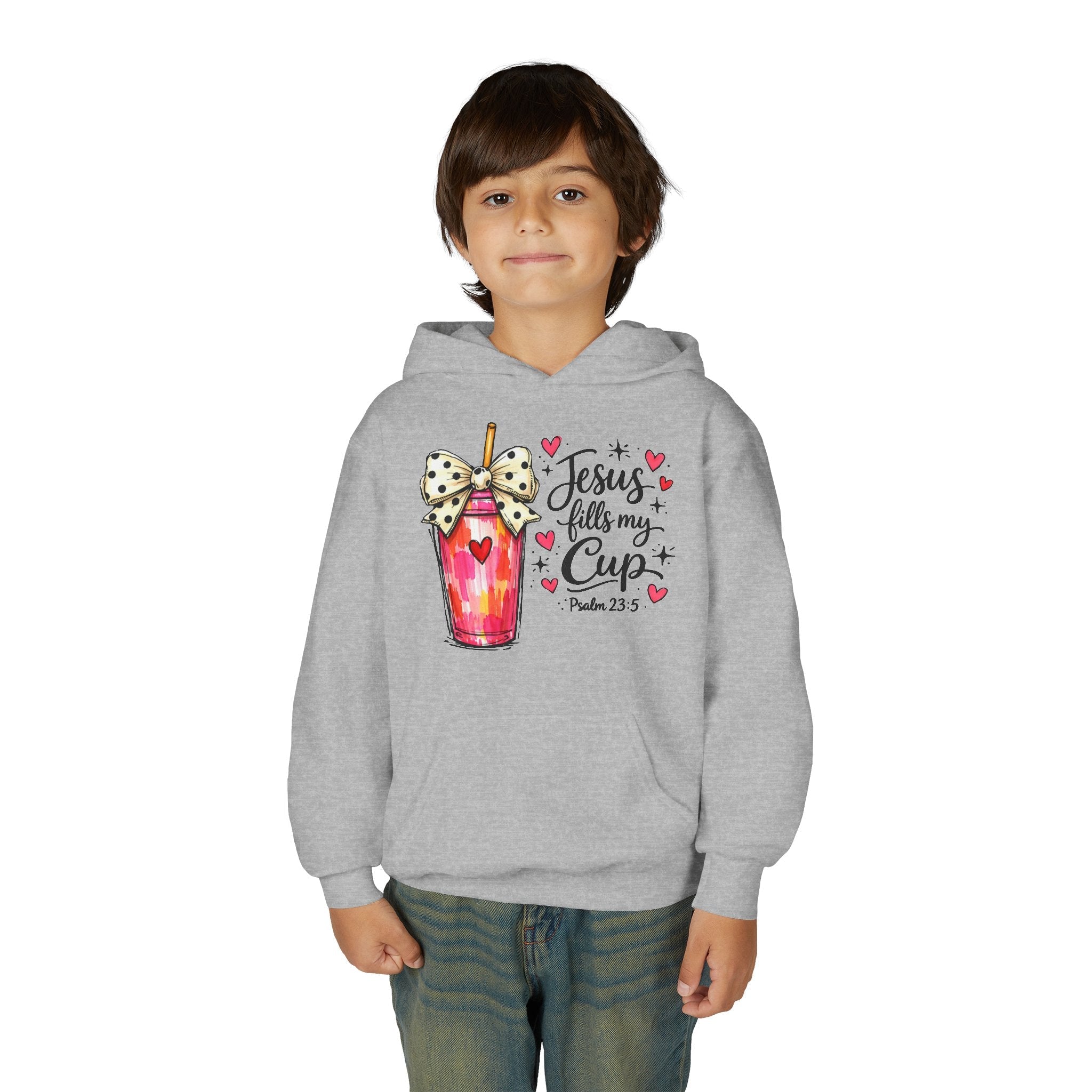Jesus Fills My Cup Hoodie | Psalm 23 Christlicher Glaube Kinder