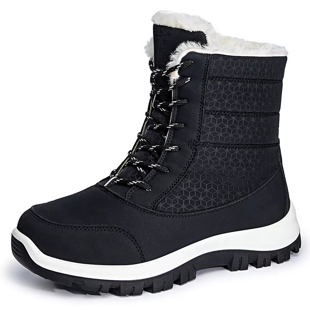 Wasserdichte Winterstiefel mit warmem Fellfutter