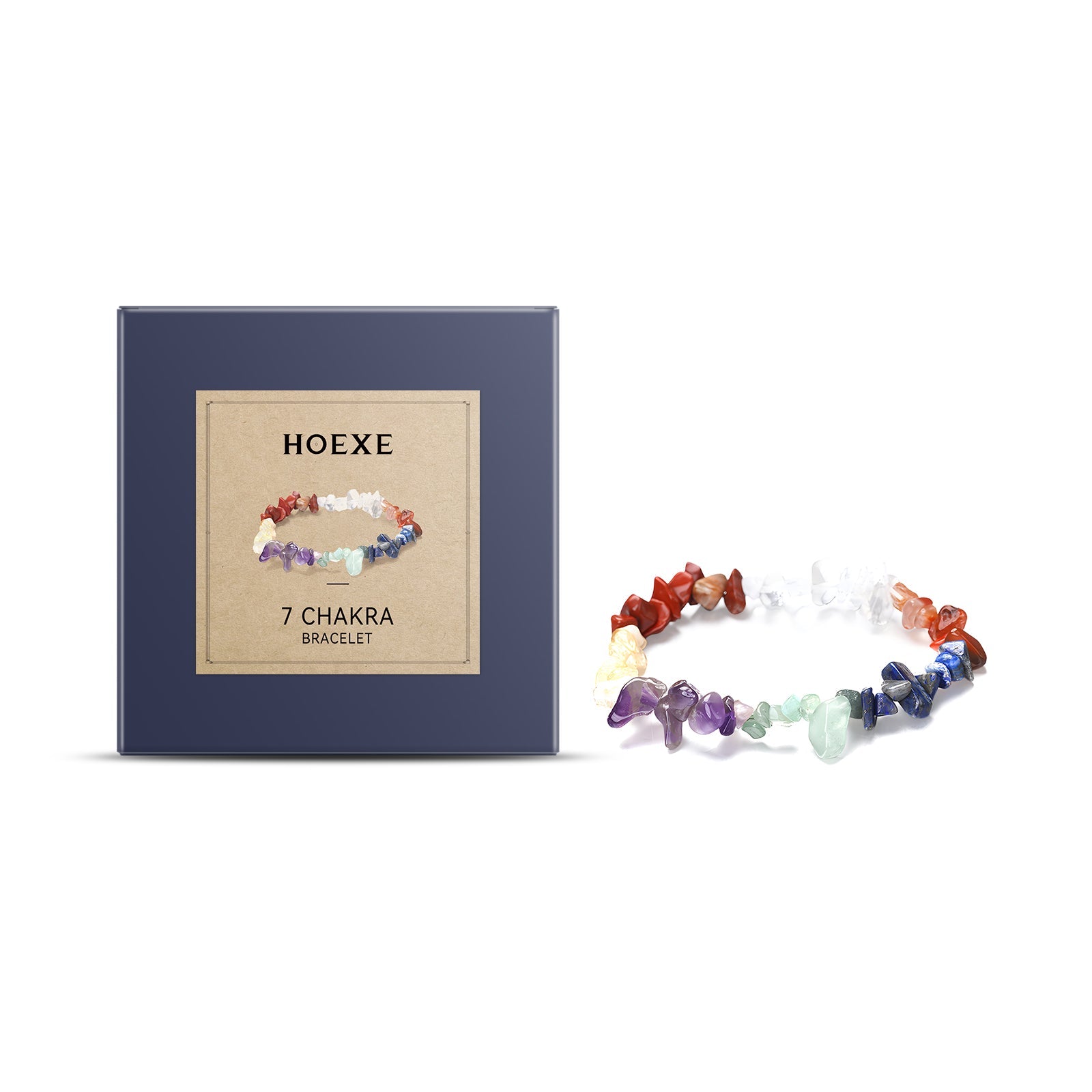 Sieben-Farben-Armband Sieben-Farben-schlichtes Schmucksteinperlenrad Yoga-Perlenarmband