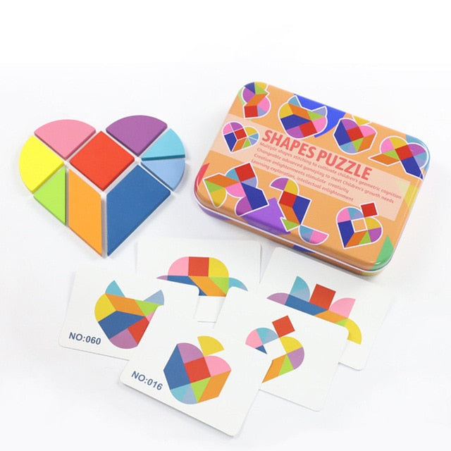 Candywood Kreatives Puzzle 4 Stile Kinder Holzspielzeug Für Kinder Puzzle Kinder Frühes Lernen Lernspielzeug