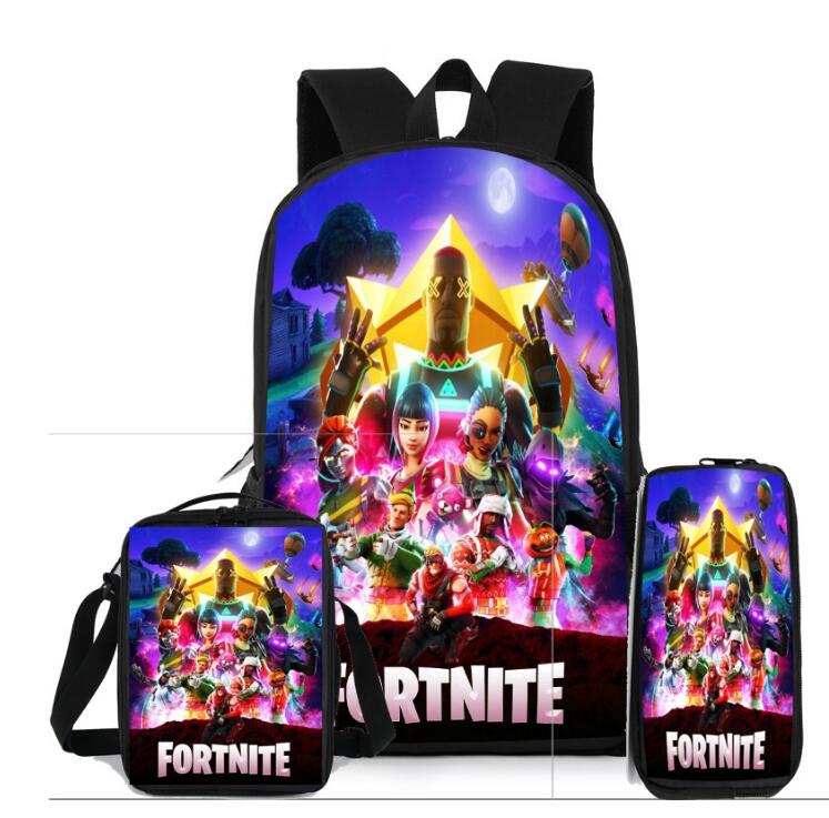 3-teiliges Schul-Fornite-Taschen-Set