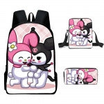 Neue Cartoon-Schultasche mit Aufdruck, individuelle Büchertasche, hochwertige Rucksäcke, Federmäppchen, Kindertaschen für Mädchen
